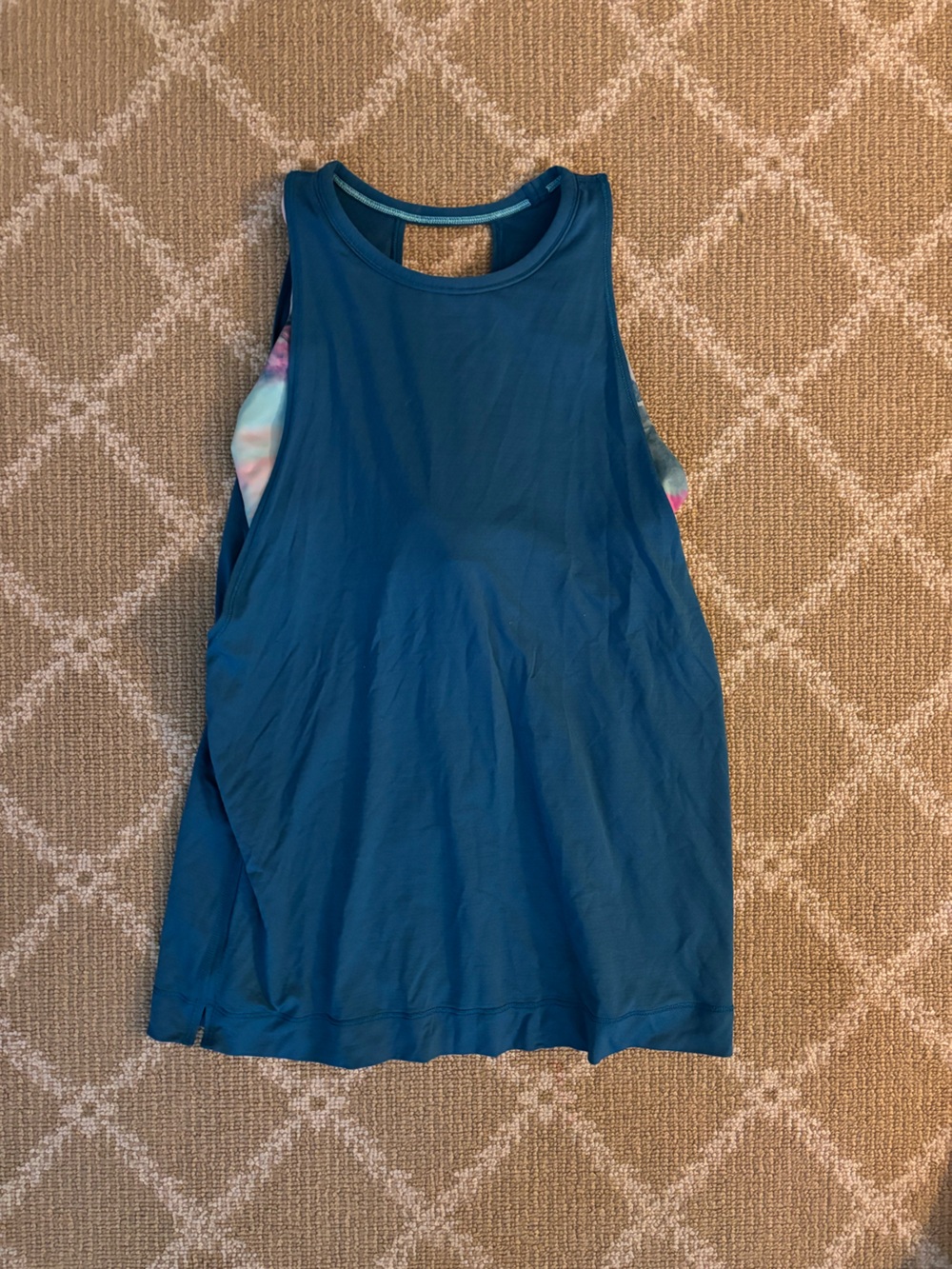 Ivivva Girls Teal Tank with Built in Sports Bra